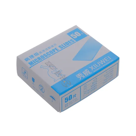 OEM ODM Custom Laboratory Microscope Slides Verre utilisée pour l'observation des échantillons biologiques