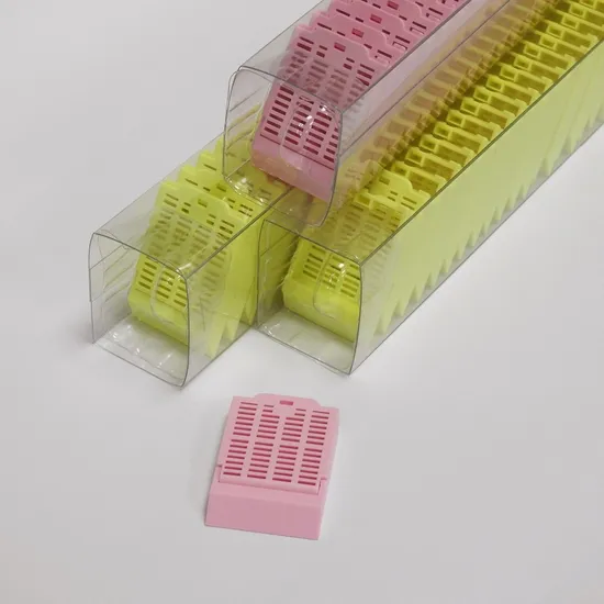 Tissu de biopsie personnalisée de haute qualité Boîte de cassette utilisée pour le laboratoire
