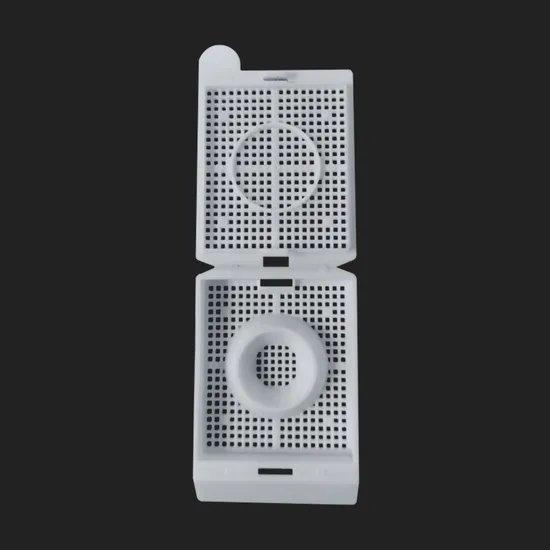 Fabricants de Chine Fabricants de biopsie en plastique Tissue incorporale de cassette utilisée pour le contrôle de la qualité