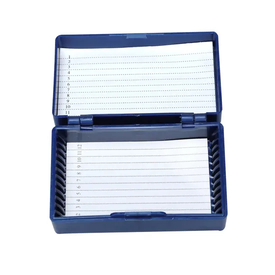 Chine Manufacturing Sample Container Microscope Slide Storage Boîte utilisée pour les établissements d'enseignement